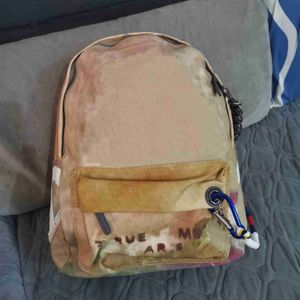2223Classic designer stitched backpack graffiti sports leisure bags mens and womens canvas camouflage travel bag handbag large capacity schoolbag 35cm40cm