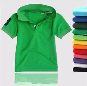 2021 Kids Clothes Boys Polo Shirts 10 Colors Toddler Boys T-shirt Lapel Short Sleeve Tops Girls Lersure Clothes Kids T-shirts
