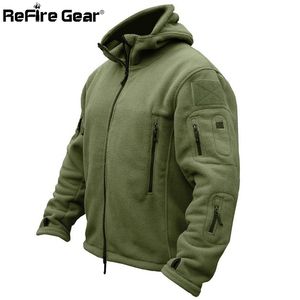Winter Military Tactical Fleece Jacket Men Warm Polar Army Clothes Multiple Pocket Outerwear Casual Thermal Hoodie Coat Jackets 210923