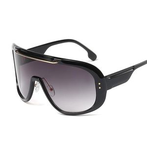 Sunglasses Veshion Unisex Oversize Square Motor Windproof Shield Pilot Sun Glasses Gradient Eyewear For Outdoor UV400