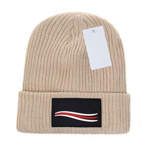 Modemarken Sportknochendesign BB Gestreifte Wintermützen für Männer Frauen Strickmütze Wollmütze Männer Strickmütze Mützen Gorros touca Verdickte warme Mütze Welle