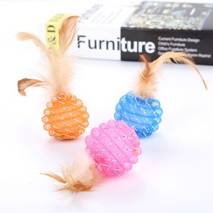 Cats Supplies Pet Toy Funny Cat Stick Mouse Molars Claw Sisal Feather Ball Toys