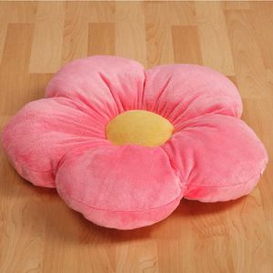 50cm Doll Flower-Shaped Cushion Thick Plush Pillow Japan Green Flower Plush Toy Floor Cushion Office Chair Cushion Girls Gift 210611