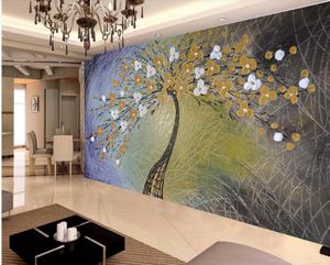 Abstract Goffding Oil Painting Fortune Tree Wallpapers Sfondo Sfondo Sfondo Stile Living Sfondo