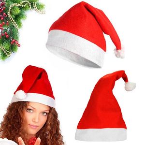 Vermelho Papai Noel Hat Ultra Soft Plush Christmas Cosplay Decoração de Cosplay Adultos Party