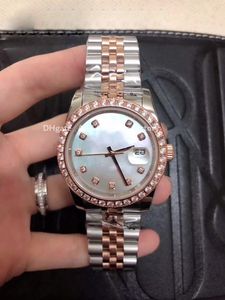 U1 de alta qualidade Moda Womens Watch Mecânica Automática de 31mm Diamante Bezel Sapphire Senhoras Vestido Relógios Aço Inoxidável Pulseira de Aço Impermeável Sacos de Relógios De Relógios