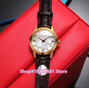 Natural Mother of pearl shell watches Fashion Women rome number Watch Female Stainless steel Geometric Quartz Clocks 28mm