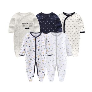 Giyim Setleri 5 Pack Bebek Yük atıcılar Tulumlar Kostüm Çocuk Kış Giysileri Çocuk Yenidoğan Playsuit Bebek Giysileri 210309