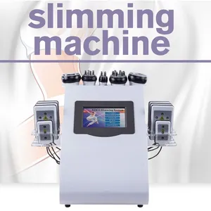 Nuovo 8 pastiglie RF Vacuum Cavitation Lipo 6 in 1 Laser 40K Dimagrante Grasso Ridurre Sistema Macchina per uso domestico # 012