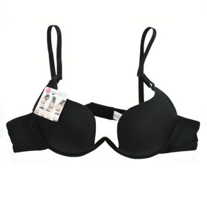 Estilo japonês profundo v push up sutiã strapless underwire underwire mulheres soutien gorge fina meia xícara de lingerie de volta