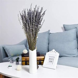 Decoratieve bloemen kransen natuurlijke gedroogde gevlokte lavendel bundel planten bruiloft teugel boeket kamer indoor huis keuken kantoor tafel decor