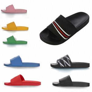 Med låda mode hala glidsandaler tofflor skor män kvinnor bred platt sommardesigner unisex strand flip flops tofflare bästa balencigaity balencaigaitiess