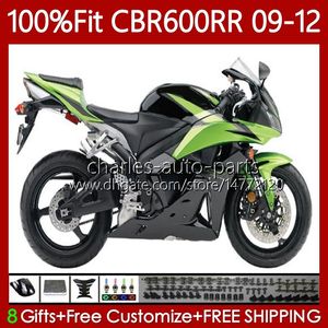 Honda CBR 600 CBR600 RR CC Green Black F5 2009 2011 2011 2012 Body 69NO.88 CBR 600F5 600RR 600CC 2009-2012 CBR600RR 09 10 11 12射出成形ボディワーク