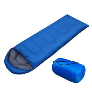 Wholesale 20pcs/lot 750g Outdoor Camping Rectangular Sleeping Bag Single Envelope Type Sleeping Bags For 3 Seasons 210*75cm