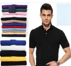 Męskie markowe koszulki polo marki mały koń krokodyl haft odzież męska tkanina list polo t-shirt kołnierz luźna koszulka topy