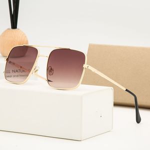 occhiali da sole di lusso di nuova moda di alta qualità per uomo e donna lenti trasparenti sport senza montatura in corno di bufalo occhiali da donna oro con scatola