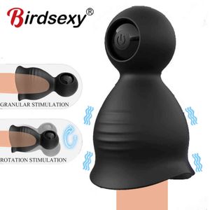 Nxy sex vibratorer manlig masturbator kopp glans massage för män penis fördröjning bestående tränare stimulera 9 hastigheter erotisk leksaksaffär 1201