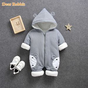 2021 New Baby rompers Overalls Clothes Winter Boy Girl Garment Thicken Warm Pure Cotton Outerwear coat jacket kids Snow Wear H0910