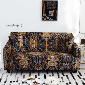 Boho Styl Sofa Pokrywa Sliplovers Elastyczna futera all-inclusive Case dla różnych kształt Loveseat fotel L-style 210723