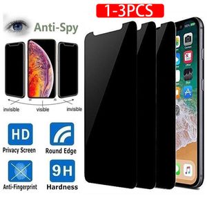 1 Anti spy Protective Tempered Glass for IPhone Pro Max Mini X XS XR Iphone6S Plus Privacy Screen Protectors