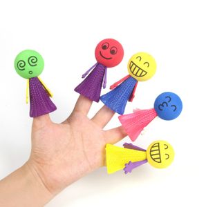 最新のパーティー用品伸縮玩具9cmハンドバウンス春の男絵文字人形