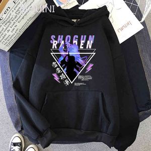 Genshin Impact Baal Sweatshirt Raiden Shogun Print Hoody Women Men Clothing Game Graphic Hoodie Ulzzang Unisex Par Tracksuits