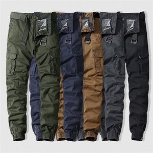 5 Colors Mens Casual Cotton Cargo Pants Elastic Outdoor Hiking Trekking Tactical Sweatpants Male Military Multi-pocket Combat Trousers