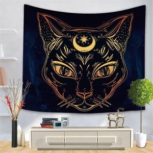 Tapeçarias Dark Animal Tapeçaria Pendurar Home Decoração Decoração Decoração Estrangeira Aesthética Suprimentos Anime