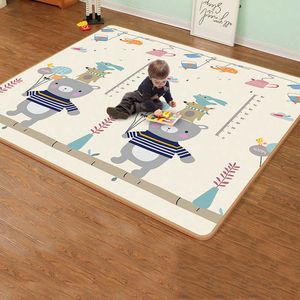 Engrossar 0.5cm / 1 cm dobrável bebê jogar tapete tapete de quebra-cabeça tapete de crianças educativas na almofada de escalada berçário crianças tapete jogos brinquedos 210724