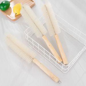 100 pcs 34x5.5cm de madeira natural bristles escova escova escova de cozinha escova de cozinha