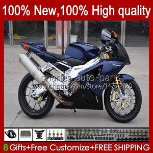 Moto Fairings For Aprilia RSV1000R Mille RV60 RSV-1000 RSV1000 R RR 04 05 06 Bodywork 11No.31 RSV1000RR RSV 1000 R 1000R 1000RR 2004 2005 2006 Bodys Kit dark blue stock