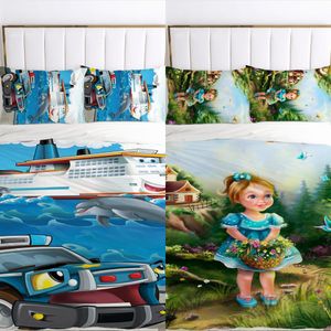 Wholesale baby crib bedding sets for sale - Group buy Kids Cartoon Bedding Set for Children Baby Crib Boys Duvet Cover Set Pillowcase Blanket Quilt Cover x120 x210 Dinosaur C0223