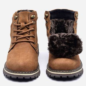 Мужские зимние сапоги натуральная кожа ручной работы теплые полные зерна кожаные туфли