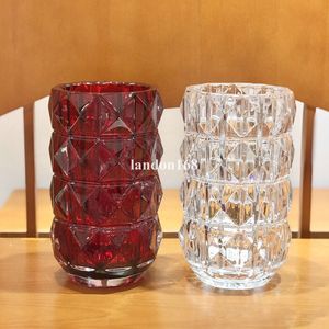 Vasos de cristal de luxo moda decoração para casa presente de boas-vindas