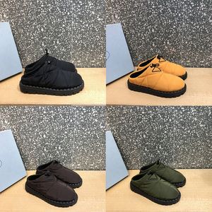 2022 Slippers Designer Slipper Women Женская меховые пушистые слайдеры для сандалии зимней теплой платформы роскошная роскоши моды белый зеленый черный апельсин Scuffs PR x58d##