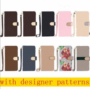 مصمم أزياء الحالات الهاتفية لـ iPhone 15 Pro Max 14 Plus 13 12 Mini 11 11 Pro XR XS Max Shell Leather Multi-Function Wallet لـ Samsung S23 Ultra S22 Plus O11 O11