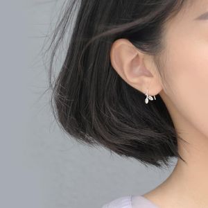 Brincos de parafuso prisioneiro folhas brotar para mulheres coreia bonito mini geometria simples vintage moda estudante jóias presente boyulige