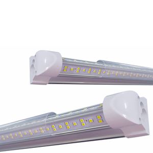 25PSC USAltH V-Shaped 4FT 72W 50W 36W kyldörr LED-rör Lampor T8 Integrerad butikslampor SMD2835 Double Row Tube AC85-277V