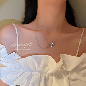Chains Tide Of Fashion And Set Auger Butterfly Necklace Collarbone Chain Sautoir Female Temperament Design