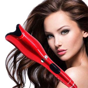 Bigodino per capelli automatico portatile Riscaldamento elettrico in ceramica Display LCD Ruota Wave Styler Curling Iron Machine