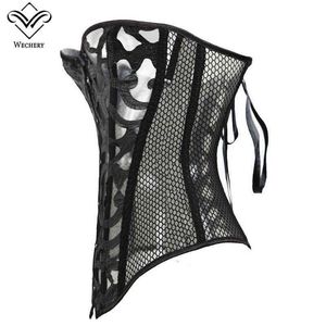 NXY Sexy Set Corset Corselet Сексуальные кружевные женское белье Женщины, выдолбленные Корсажи Навигация Черные Топы Bustier Plus Размер Живот Похудения Оболочка S-6XL 1129