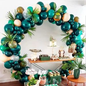 Ciemnozielony balon 20/30 / 50 sztuk 10 cali Gruby Okrągły Lateksowy Helu Ballons Wedding Birthday Party Dekoracja Dzieci Baloon Baby Shower