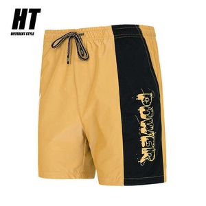 Męskie spodnie dresowe Running Casual Beach Spodenki Oddychające Patchwork Szorty Szorty Spodnie Mężczyzna Elastyczna Talia Gym Fitness Joggers 210603
