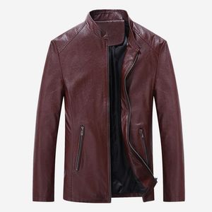 Men's Jackets Classical Motocycle Jacket 2021 Autunmn Winter Men Pu Leather Motor Autumn Zipper Male Biker Coat Size M-4XL