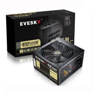 Evesky 400W Zasilacz Gaming 12cm Host komputera Rated for Video Card