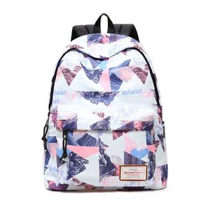 Zaino da donna per la scuola Adolescenti Ragazze Elegante borsa da donna Zaino Stampa femminile Zaino di alta qualità Zainetto X0529