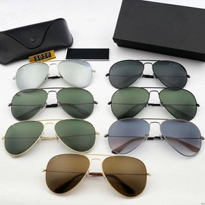 Sprzedawanie modnych męskich okularów przeciwsłonecznych retro aviator szklane okulary przeciwsłoneczne lusterka ropucha lustro napędowe gogle prowadzące dla mężczyzn i kobiet ET211R