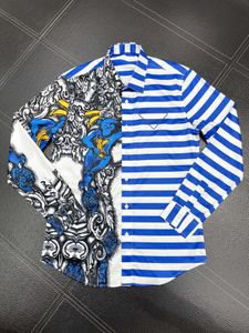 Mens Designer Shirts Brand Clothing Men Long Sleeve Dress Shirt Hip Hop Style High Quality Cotton Tops 10323