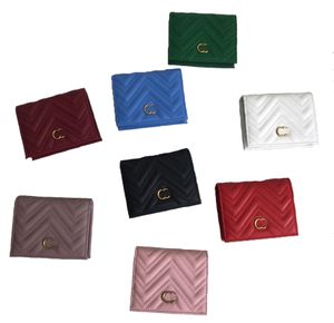 Högkvalitativ enkel blixtlås plånböcker Korthållare Frankrike Paris Alfabetet Färgstil Luxurys Mens Women High-End Designers With Packaging Box 466492