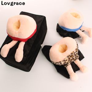 Funny Ass Styling Box Home Bathroom Toilet Napkin Holder Case Car Storage Boxes Tissue Paper Creative Gift